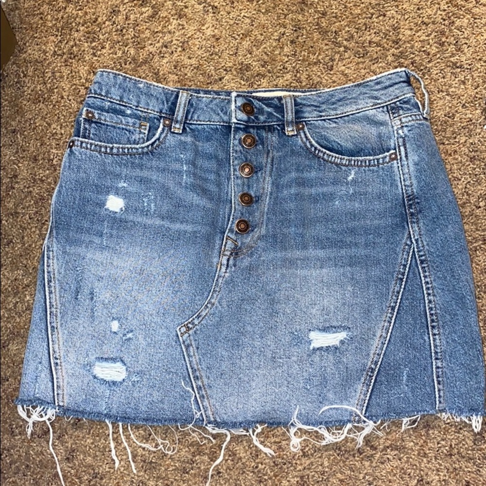 Free people Jean mini skirt